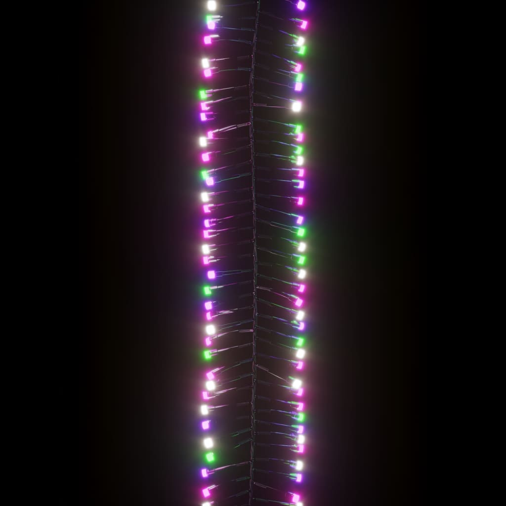 LED Cluster String with 400 LEDs Pastel Multicolour 7.4 m PVC